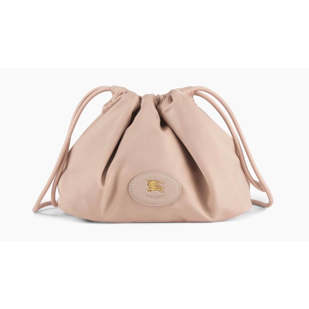 Burberry Logo Patch Drawstring Pouch